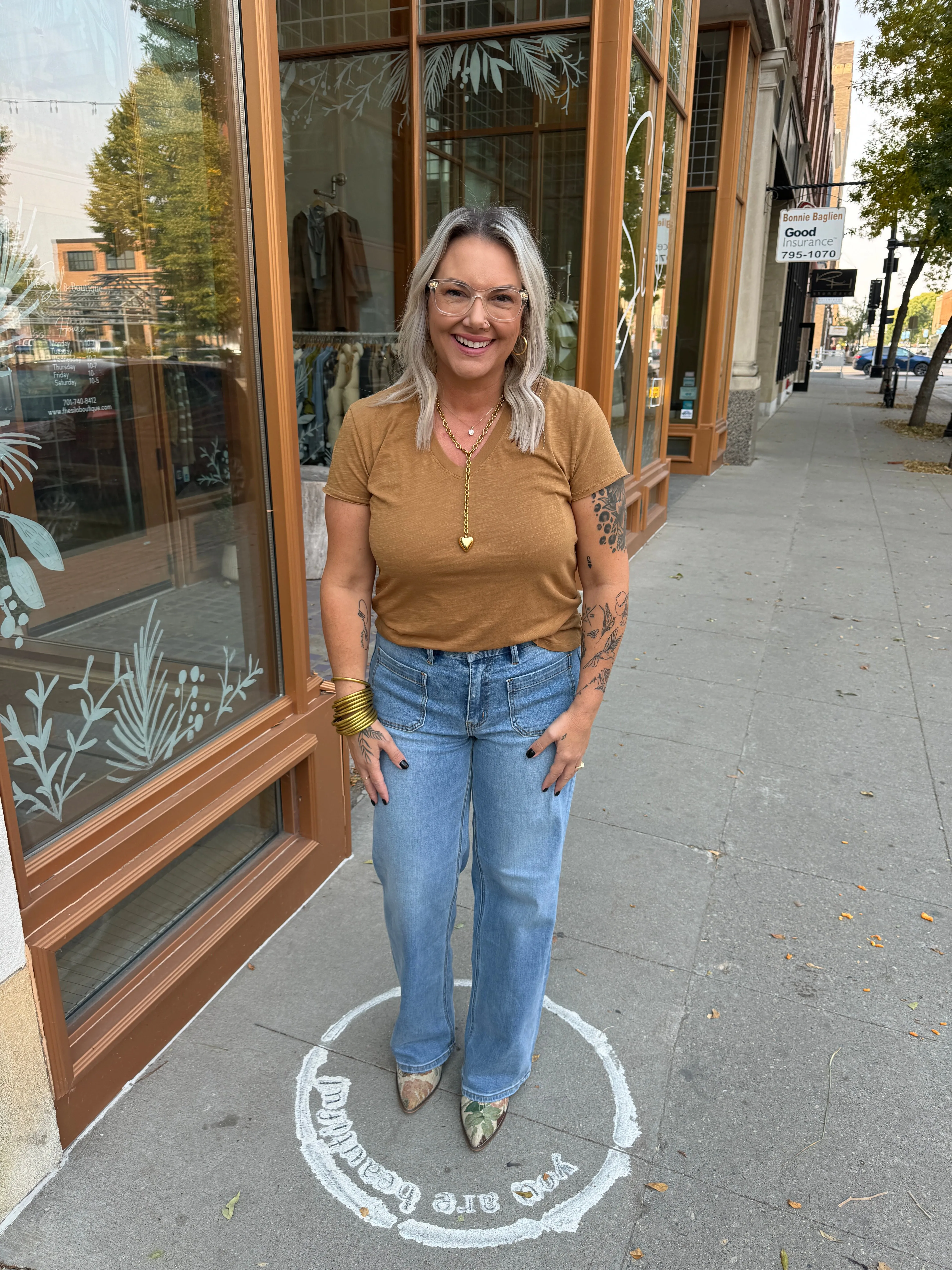 Be Cool Classic V Neck Top-4 colors