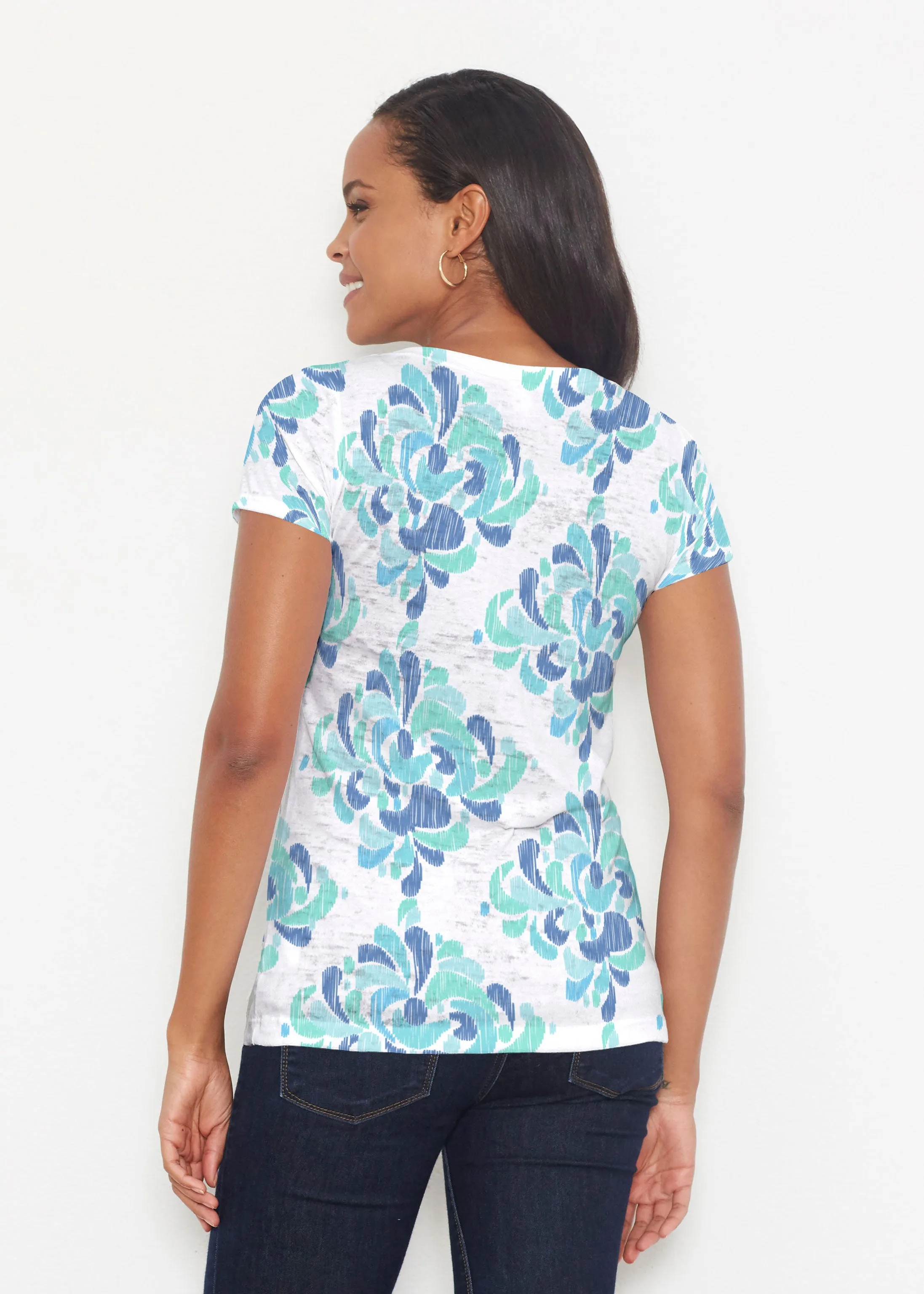 Be Jeweled (7811) ~ Signature Short Sleeve Scoop Shirt