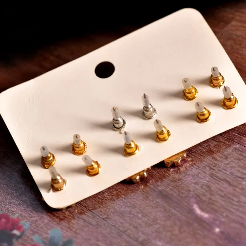 beautiful mix-and-match 6 pairs /set earrings