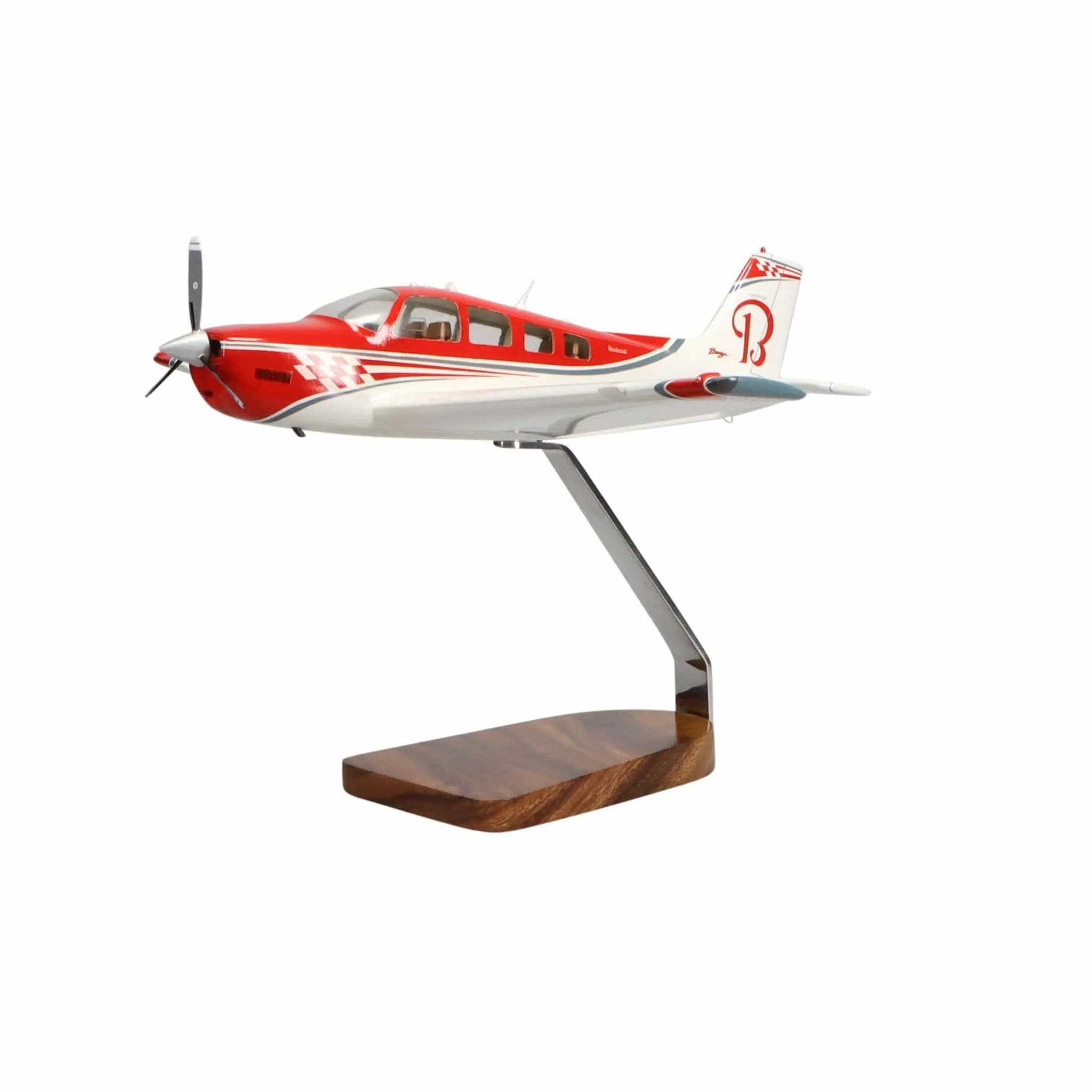 Beechcraft® Bonanza G36 Clear Canopy Large Mahogany Model