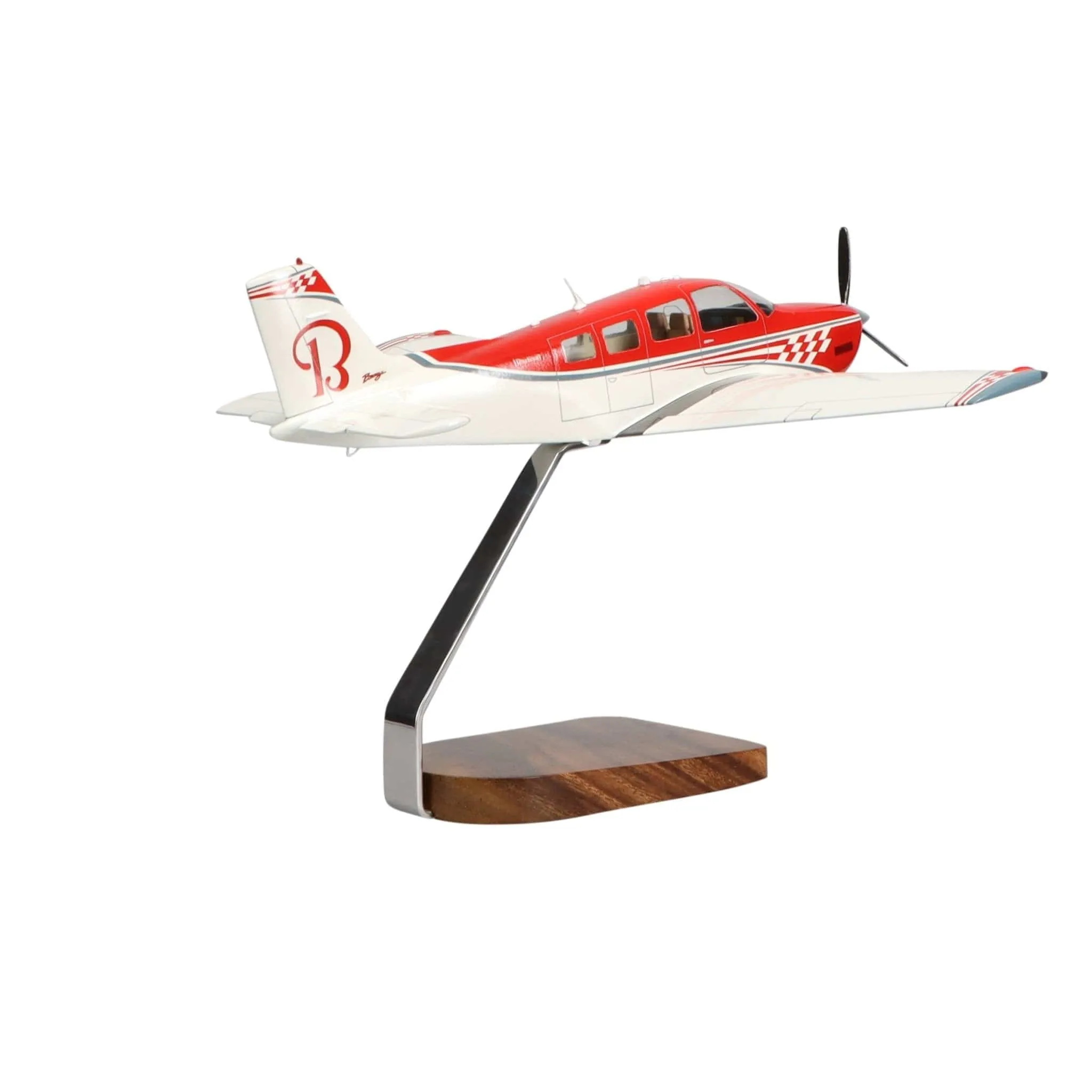 Beechcraft® Bonanza G36 Clear Canopy Large Mahogany Model