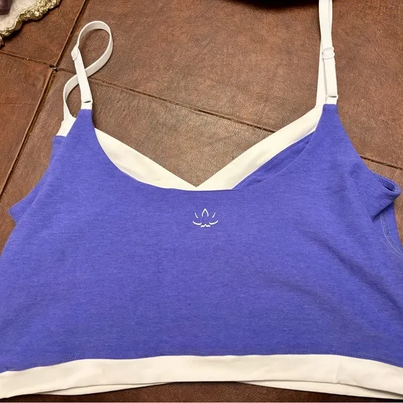 Beyond Yoga Spacedye Purple Sports Bra