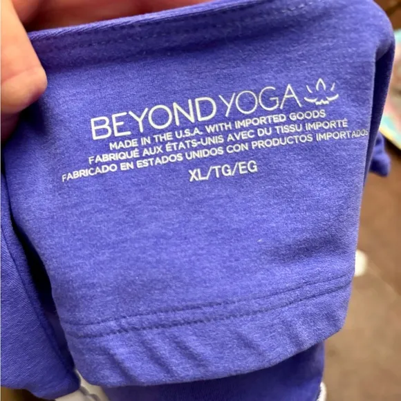 Beyond Yoga Spacedye Purple Sports Bra