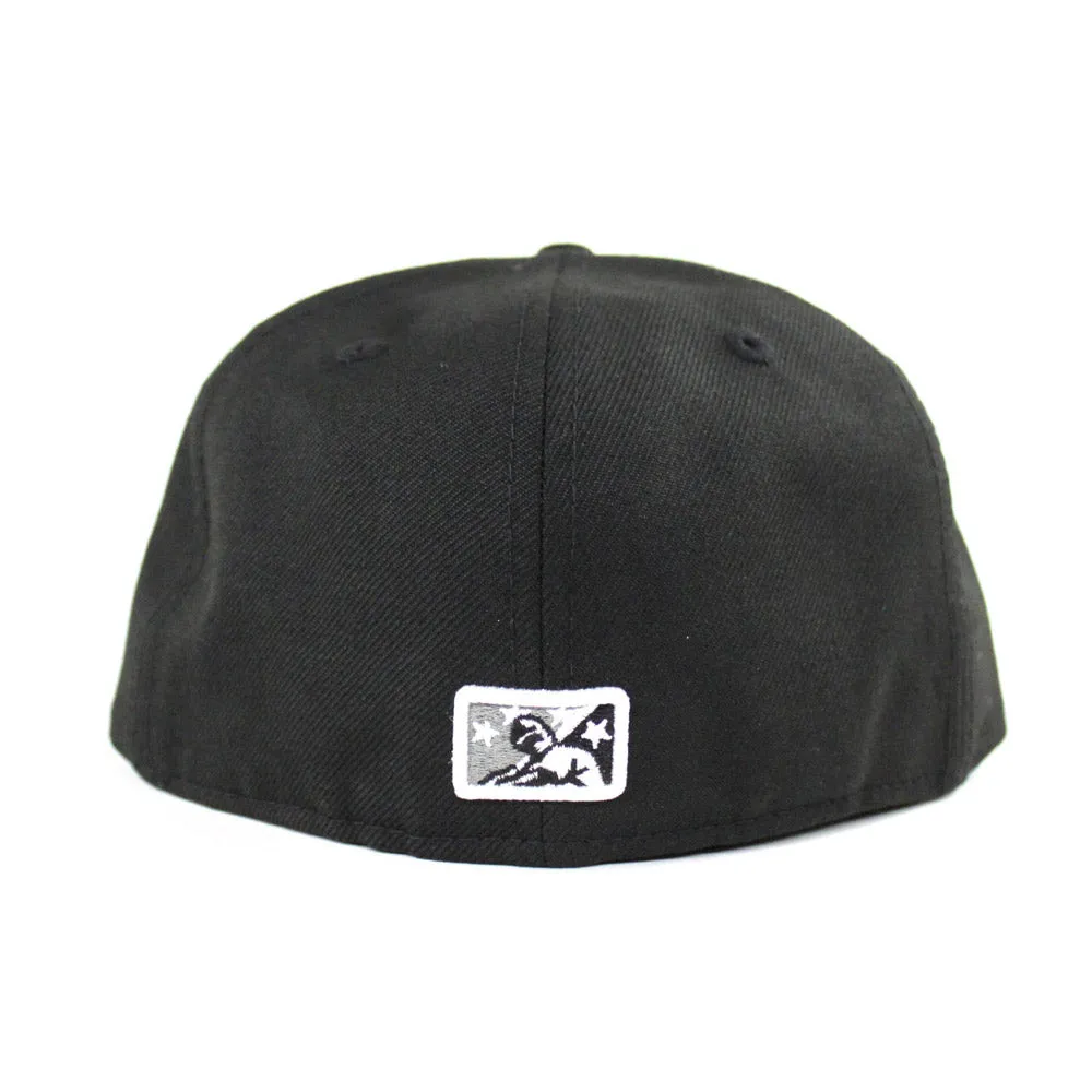 Birmingham Barons New Era 59Fifty Fitted hats (AIR JORDAN IX BARONS GRAY UNDER BRIM)