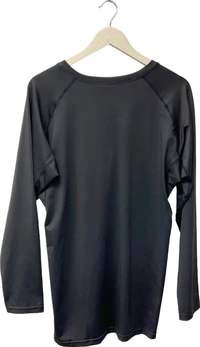 Black Long Sleeve Top UK 2XL