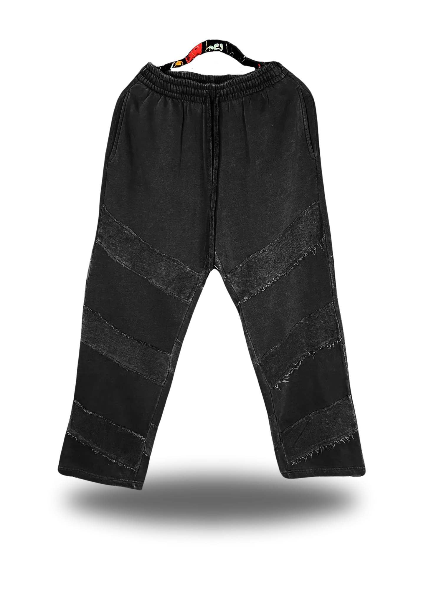 BLACK PATCHED JOGGER