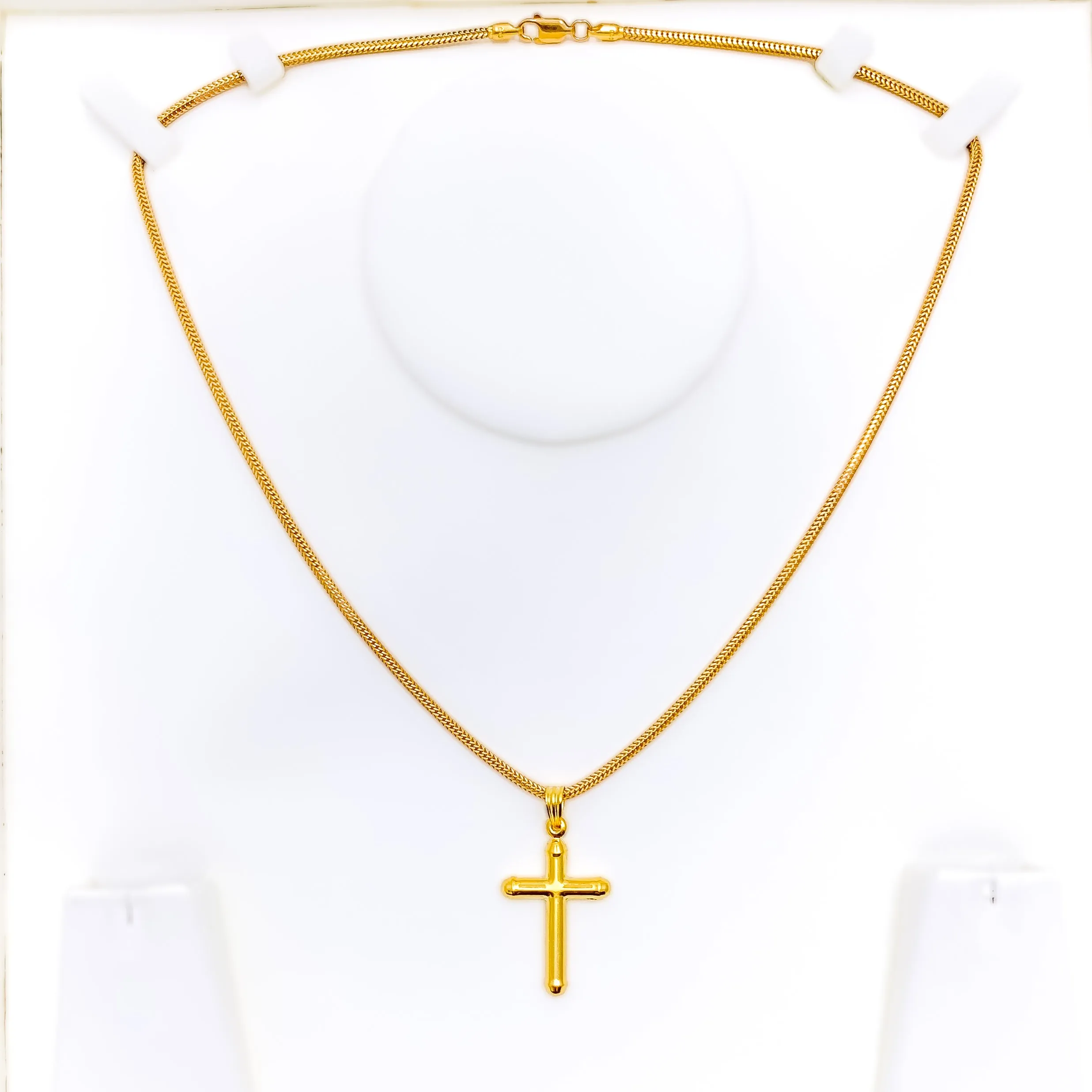 Bold Elegant 22k Gold Cross Pendant