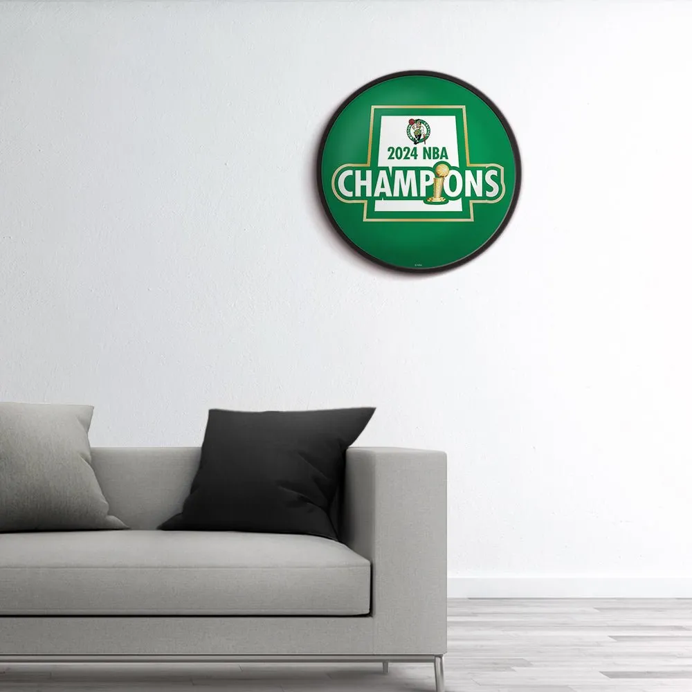 Boston Celtics: 2024 NBA Champions - Modern Disc Wall Sign