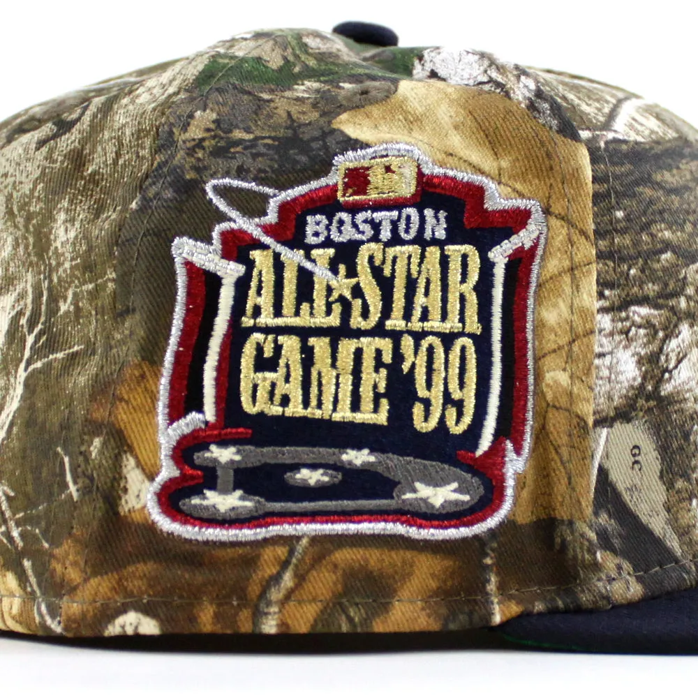 Boston Red Sox 1999 All Star Game New Era 59Fifty Fitted Hat (RealTree Camo Navy Green Under Brim)