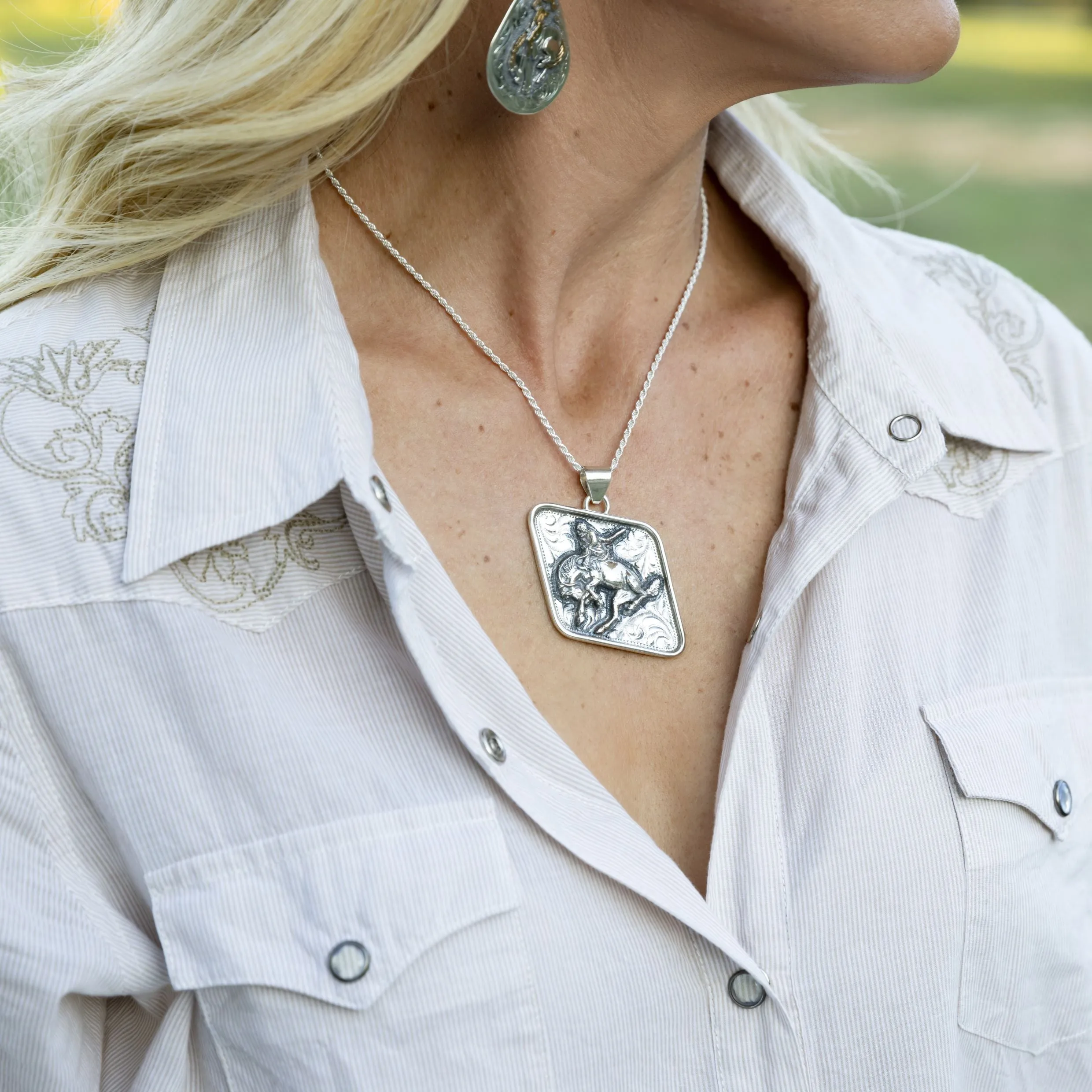 Bronc Rider Pendant