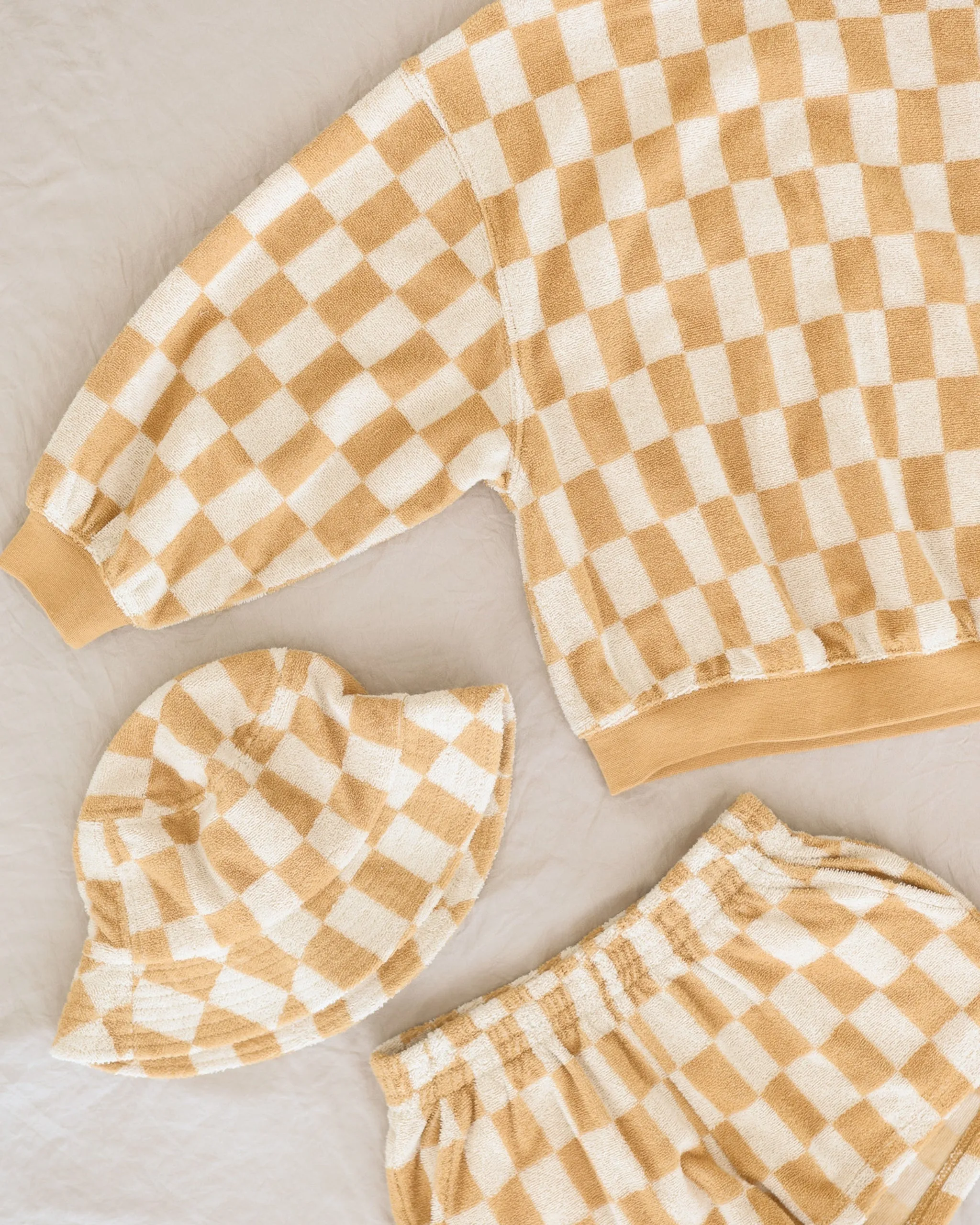 Bucket Hat || Marigold Check