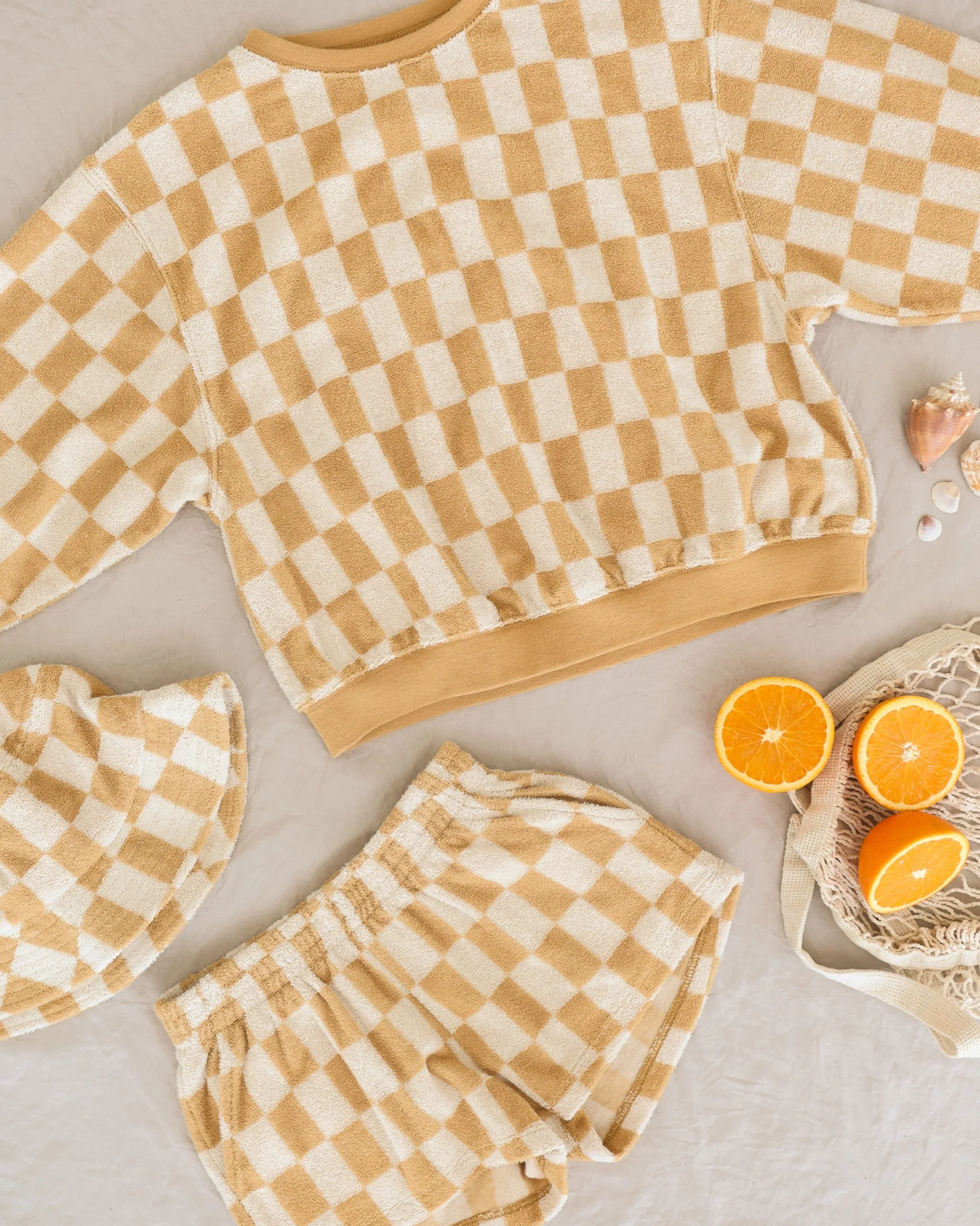 Bucket Hat || Marigold Check