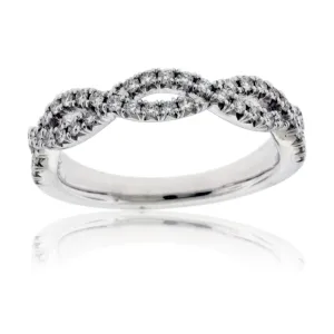 Bypassing .37 Carat Diamond Infinity Ring