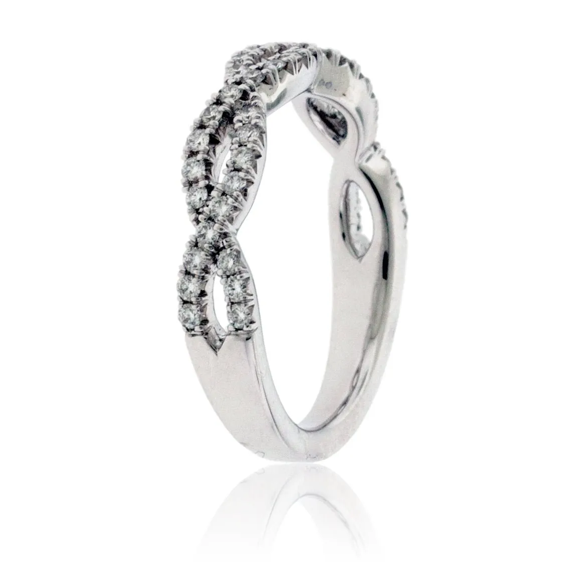 Bypassing .37 Carat Diamond Infinity Ring