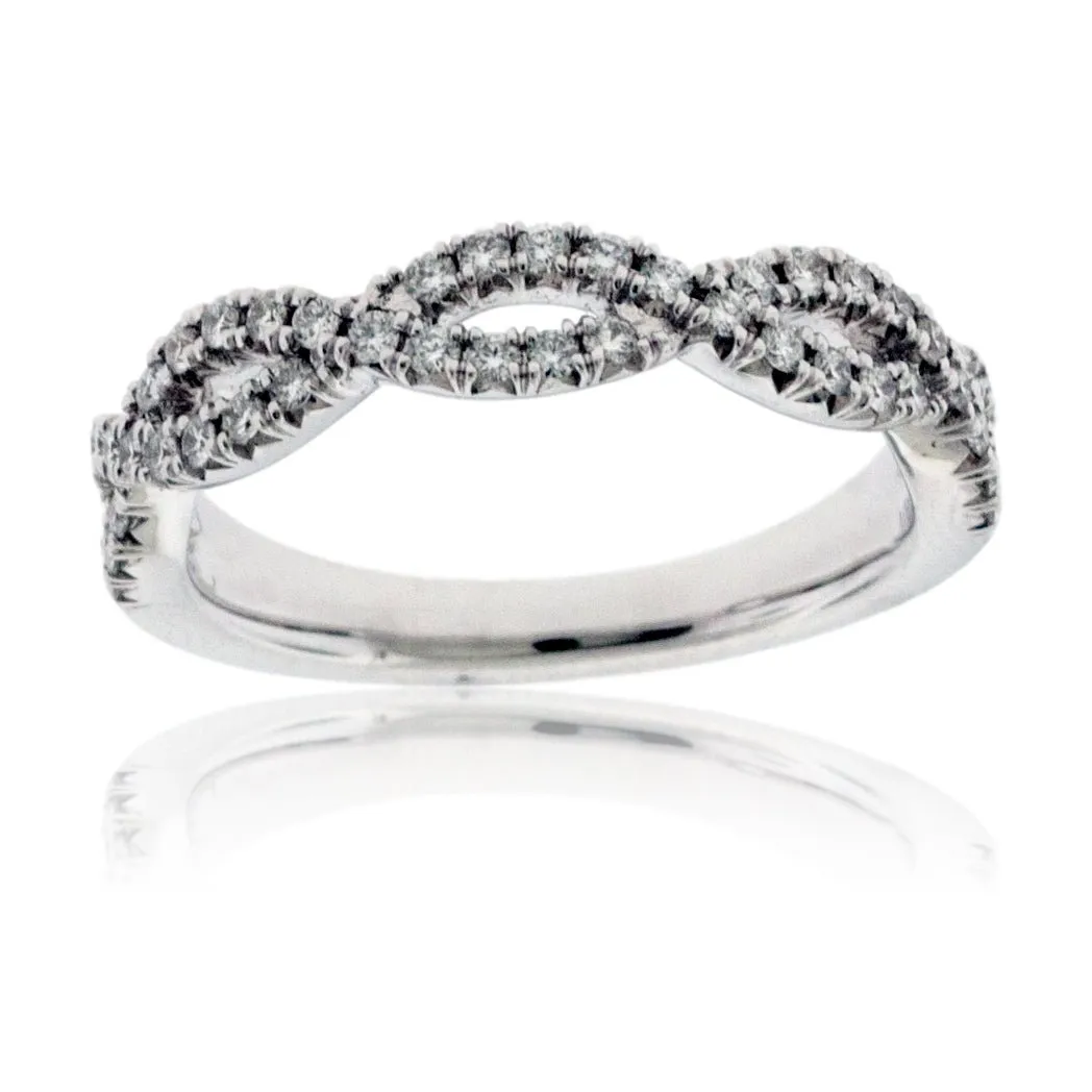 Bypassing .37 Carat Diamond Infinity Ring
