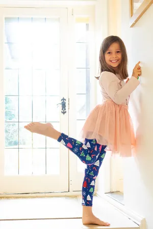 Candy Cane Forest Children's Active Leggings