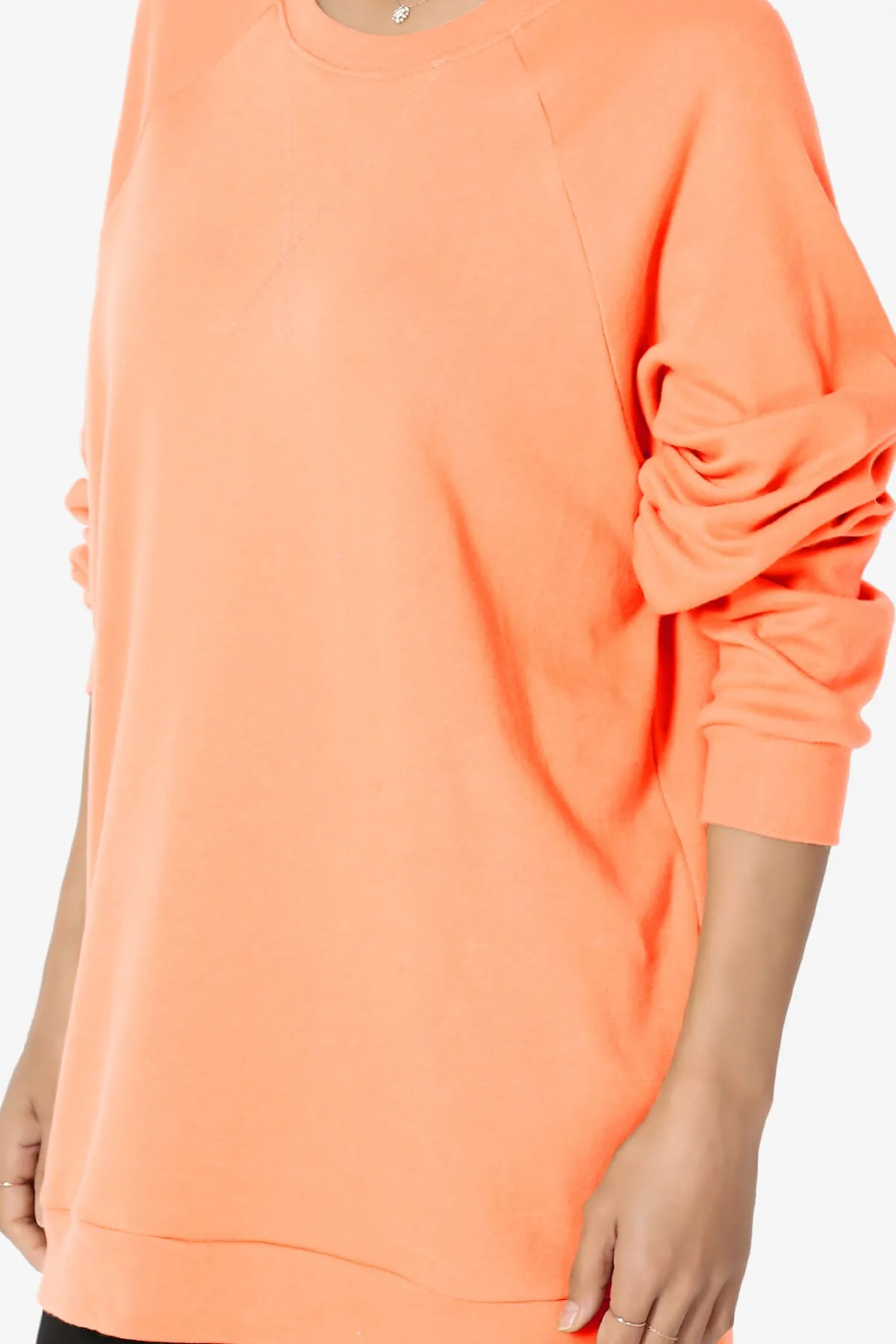 Carlene Cotton Raglan Sleeve Pullover Top PLUS