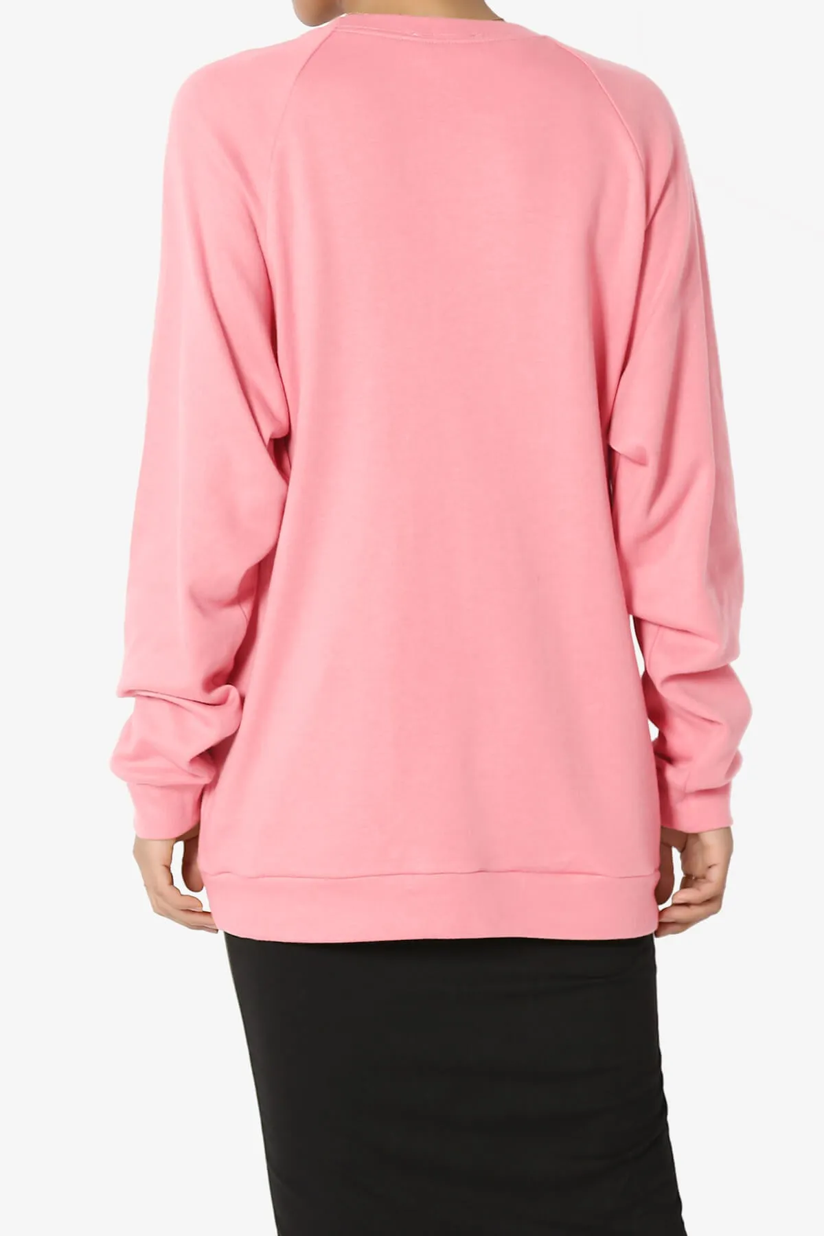 Carlene Cotton Raglan Sleeve Pullover Top PLUS