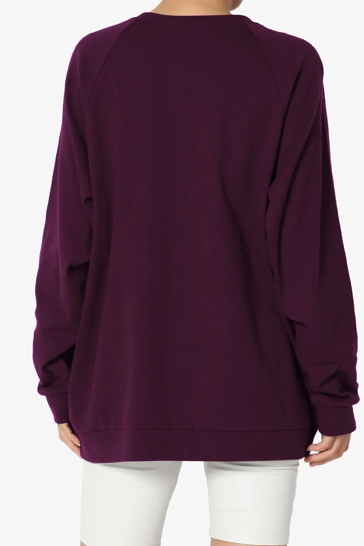 Carlene Cotton Raglan Sleeve Pullover Top PLUS