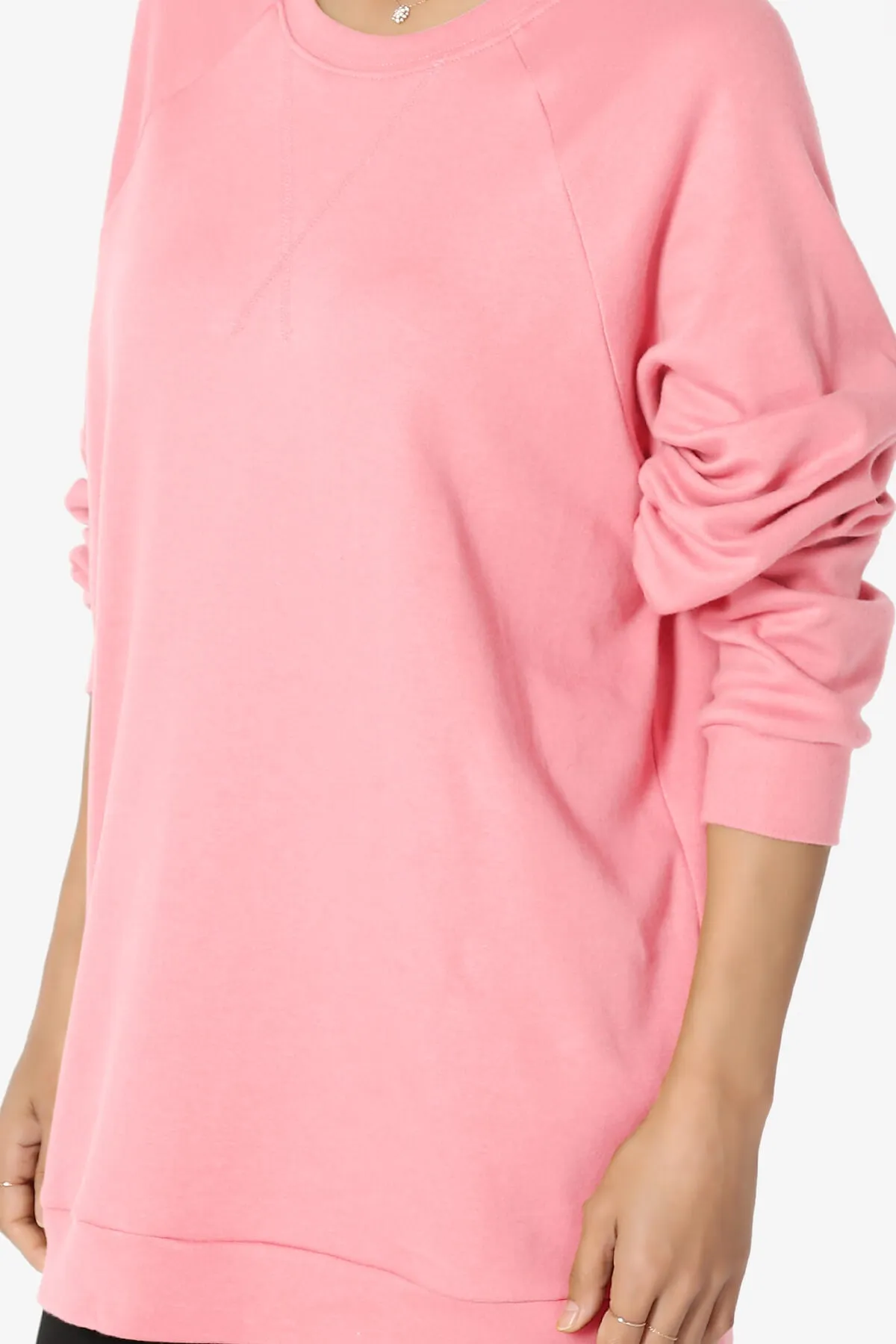 Carlene Cotton Raglan Sleeve Pullover Top PLUS