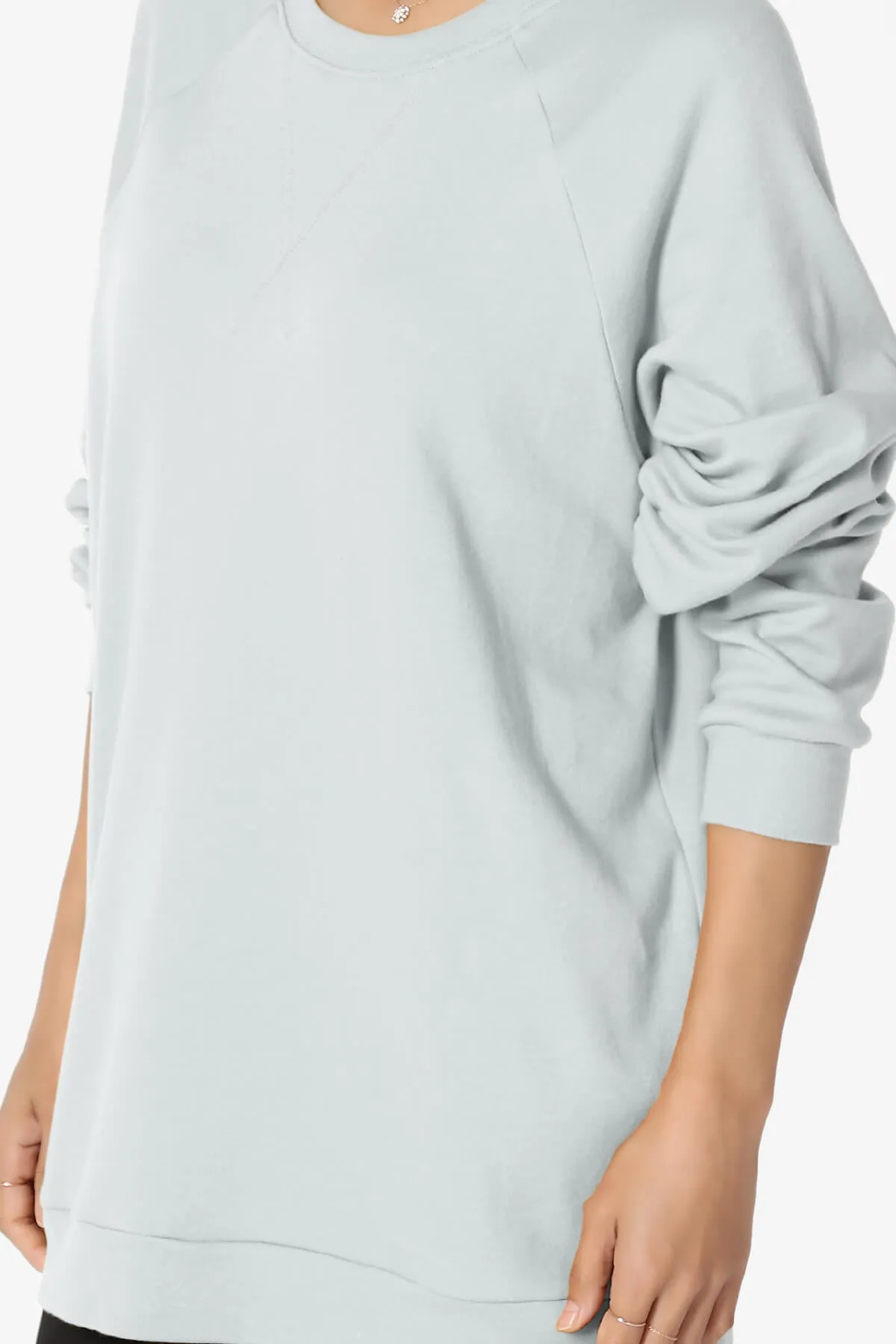 Carlene Cotton Raglan Sleeve Pullover Top PLUS