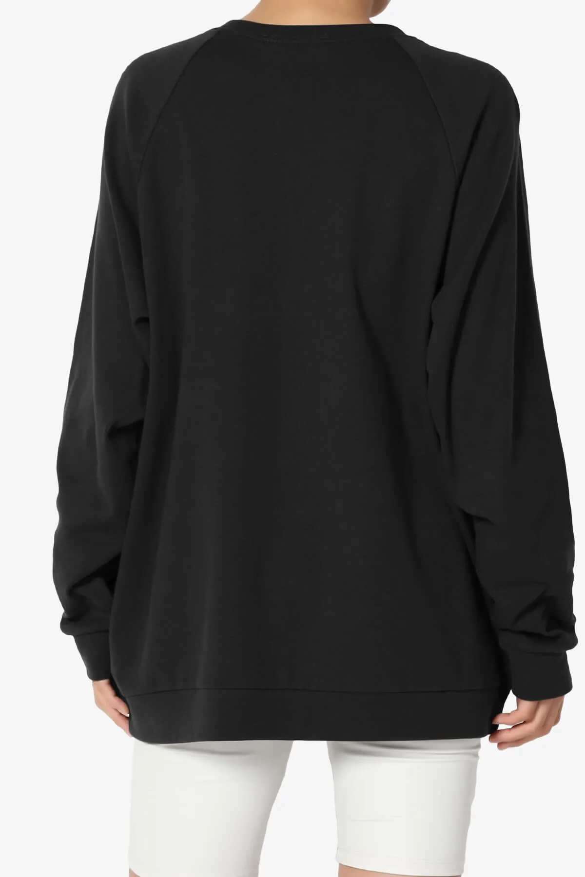 Carlene Cotton Raglan Sleeve Pullover Top PLUS