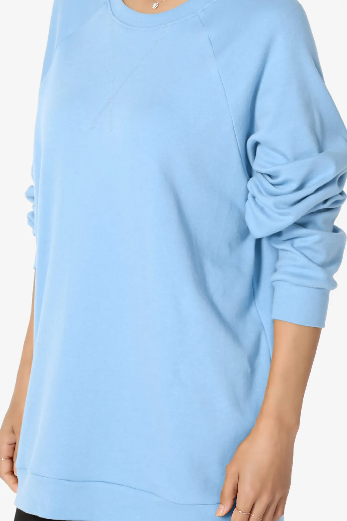 Carlene Cotton Raglan Sleeve Pullover Top PLUS