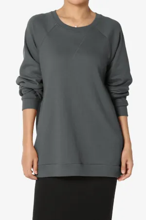 Carlene Cotton Raglan Sleeve Pullover Top PLUS