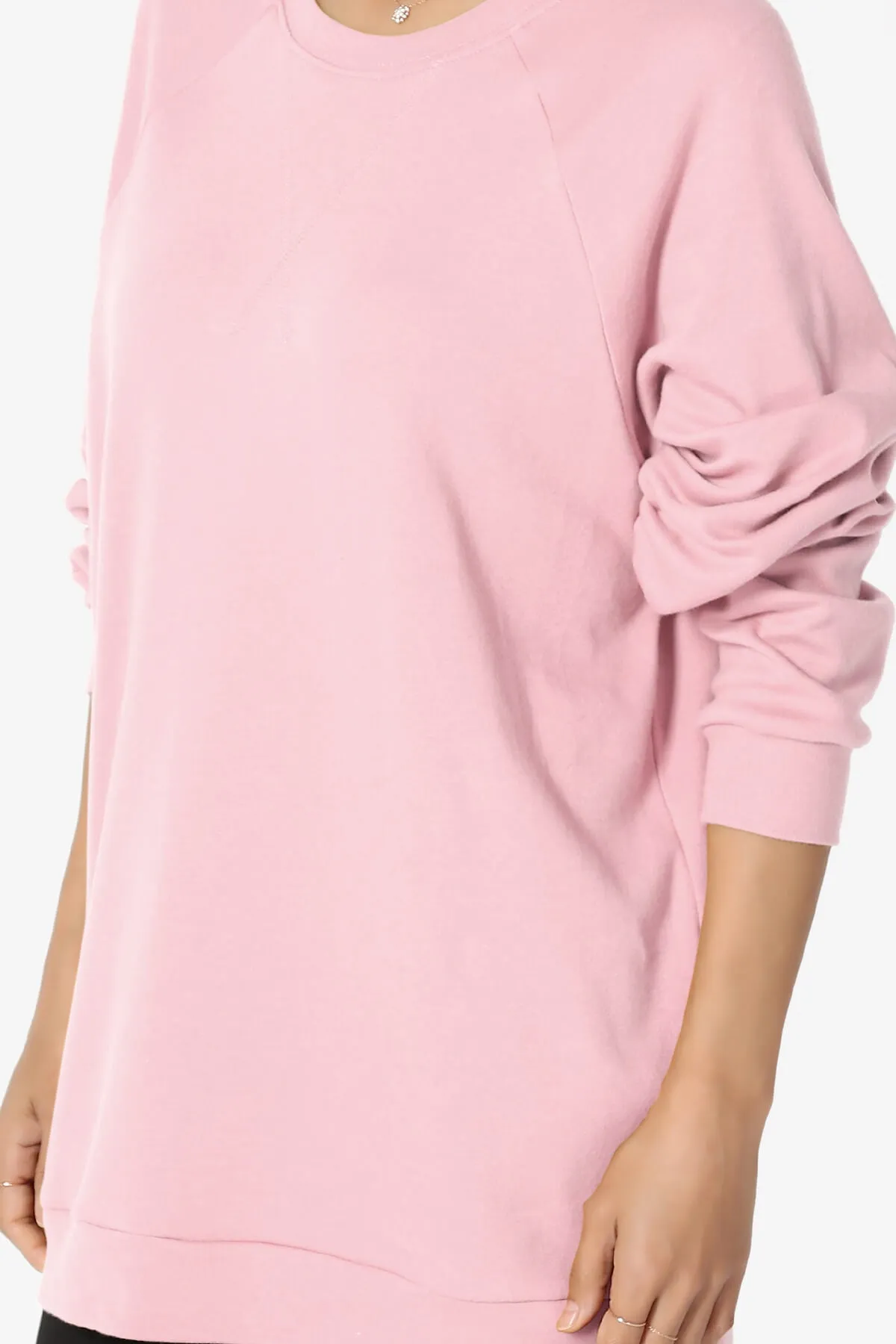 Carlene Cotton Raglan Sleeve Pullover Top PLUS