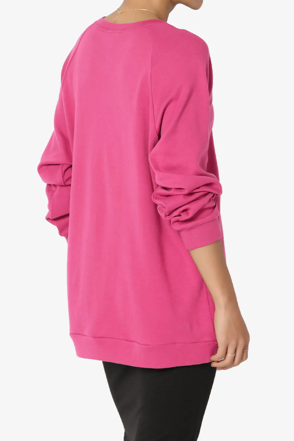 Carlene Cotton Raglan Sleeve Pullover Top PLUS