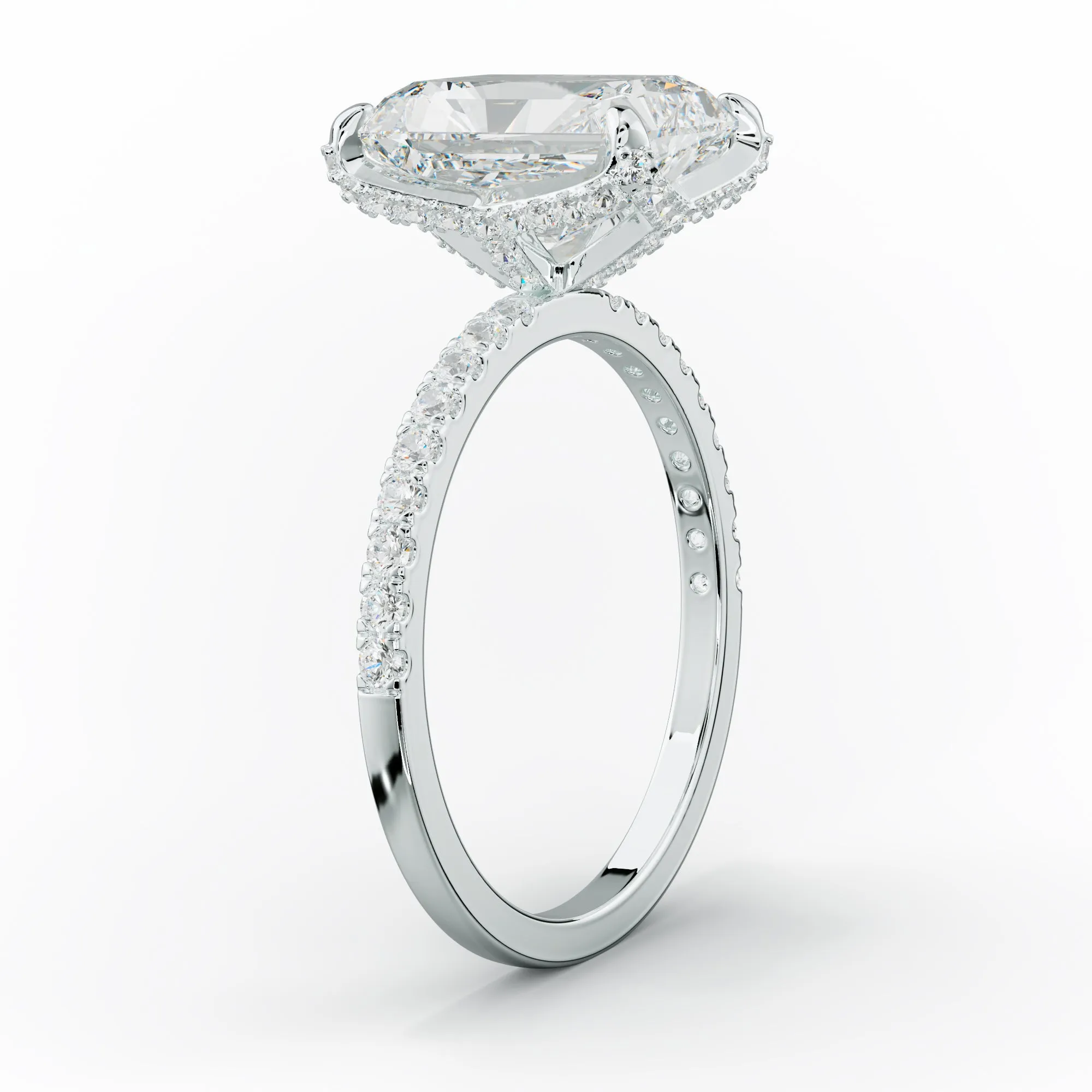 Charlotte Radiant Cut Diamond Engagement Ring