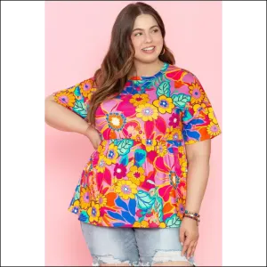 Chic Pink Boho Floral Babydoll Blouse: Finally, Flattering ! 🌸 Needful Things Approved