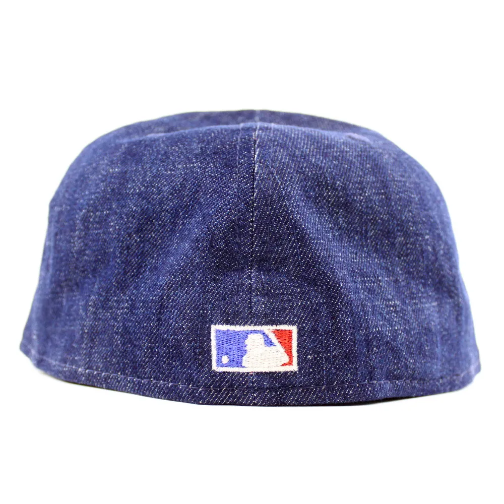 Chicago White Sox New Era Fitted 59Fifty Hat (Denim Scarlet Green Under Brim)