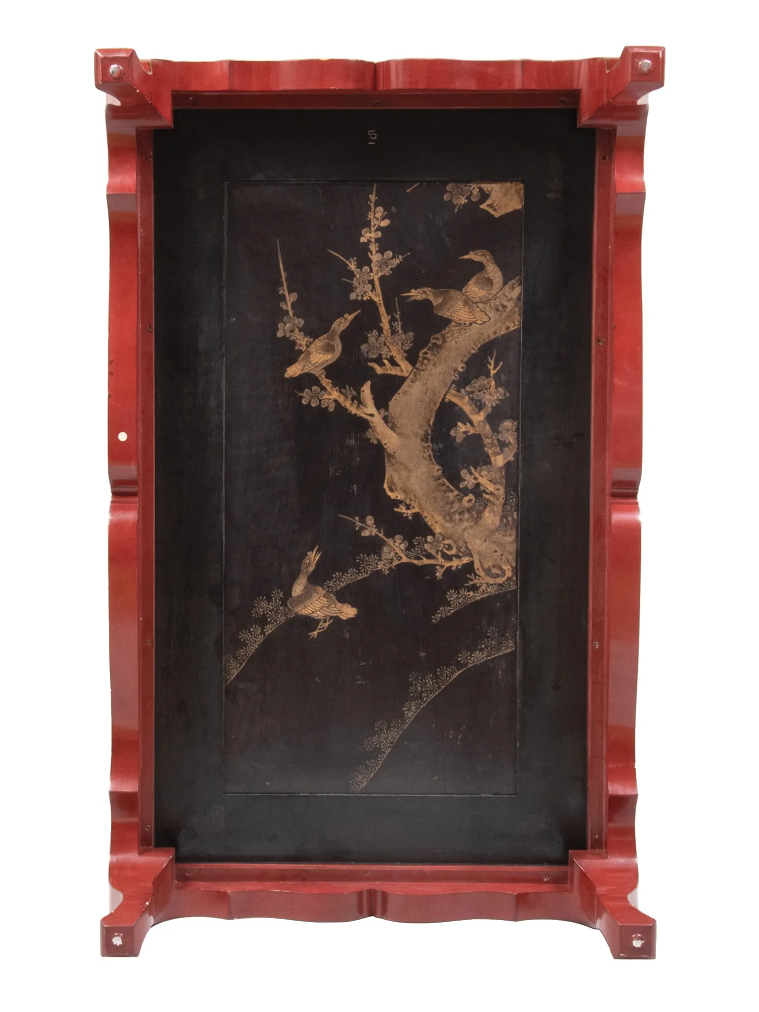 Chinese Lacquered & Hand-Painted Gilt Coffee Table - ON HOLD