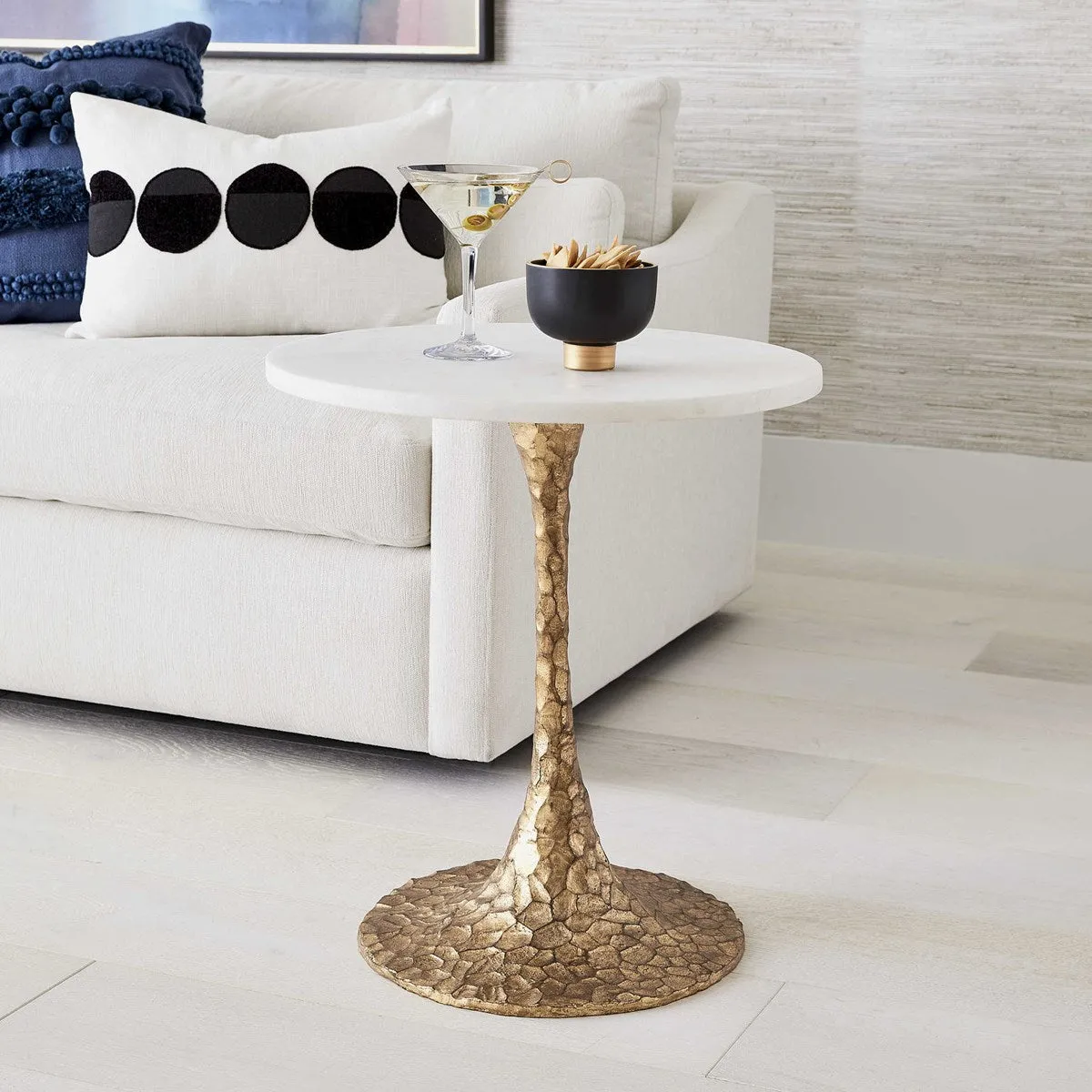 CHISELED SIDE TABLE
