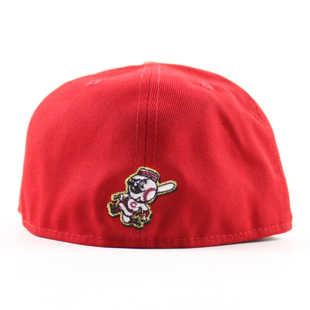 Cincinnati Reds 1970 All Star Game New Era 59Fifty Fitted Hat (Scarlet Red RealTree Camo Green Under Brim)