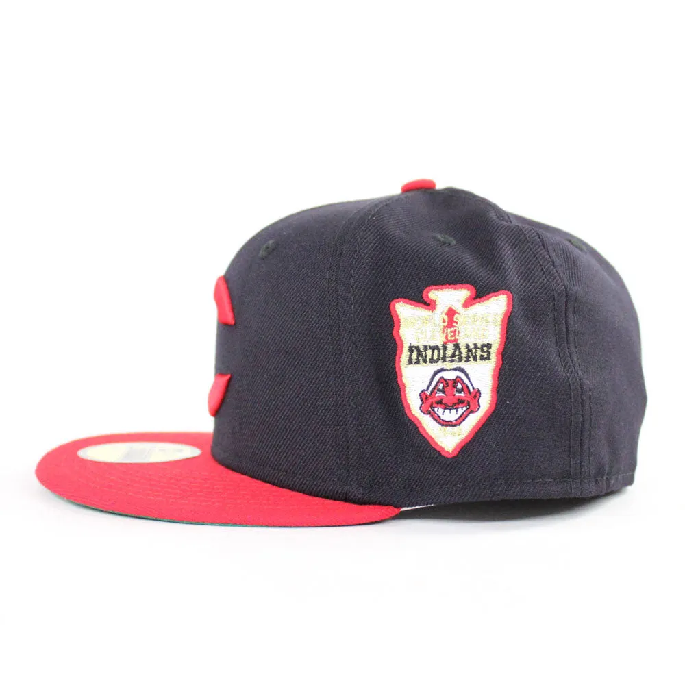 Cleveland Indians 1948 World Series New Era 59Fifty Fitted Hat (Navy Green Under Brim)