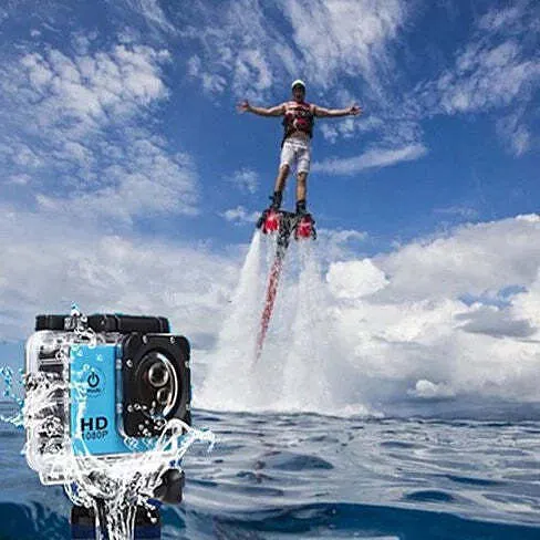 Color: Pink - All PRO Action Sports Camera With 1080P HD And WiFi 18 PCS Of Acce