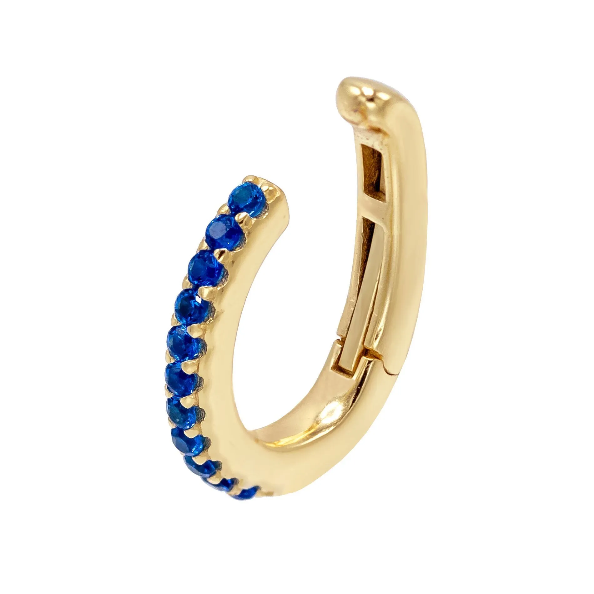 Colored Hinge Pavé Ear Cuff