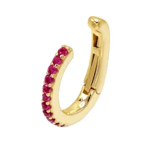 Colored Hinge Pavé Ear Cuff