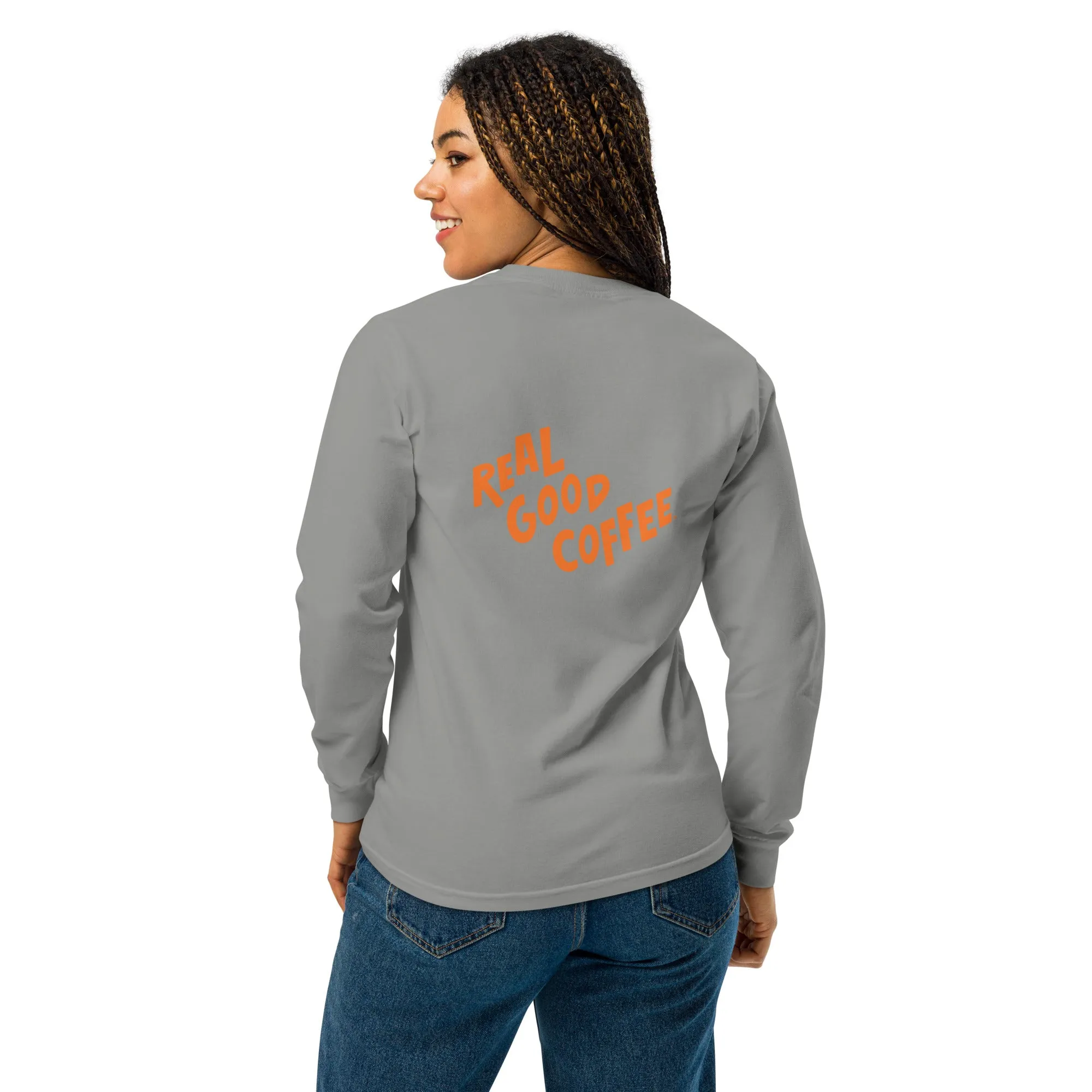 Compass Coffee Heavyweight Long-Sleeve Shirt