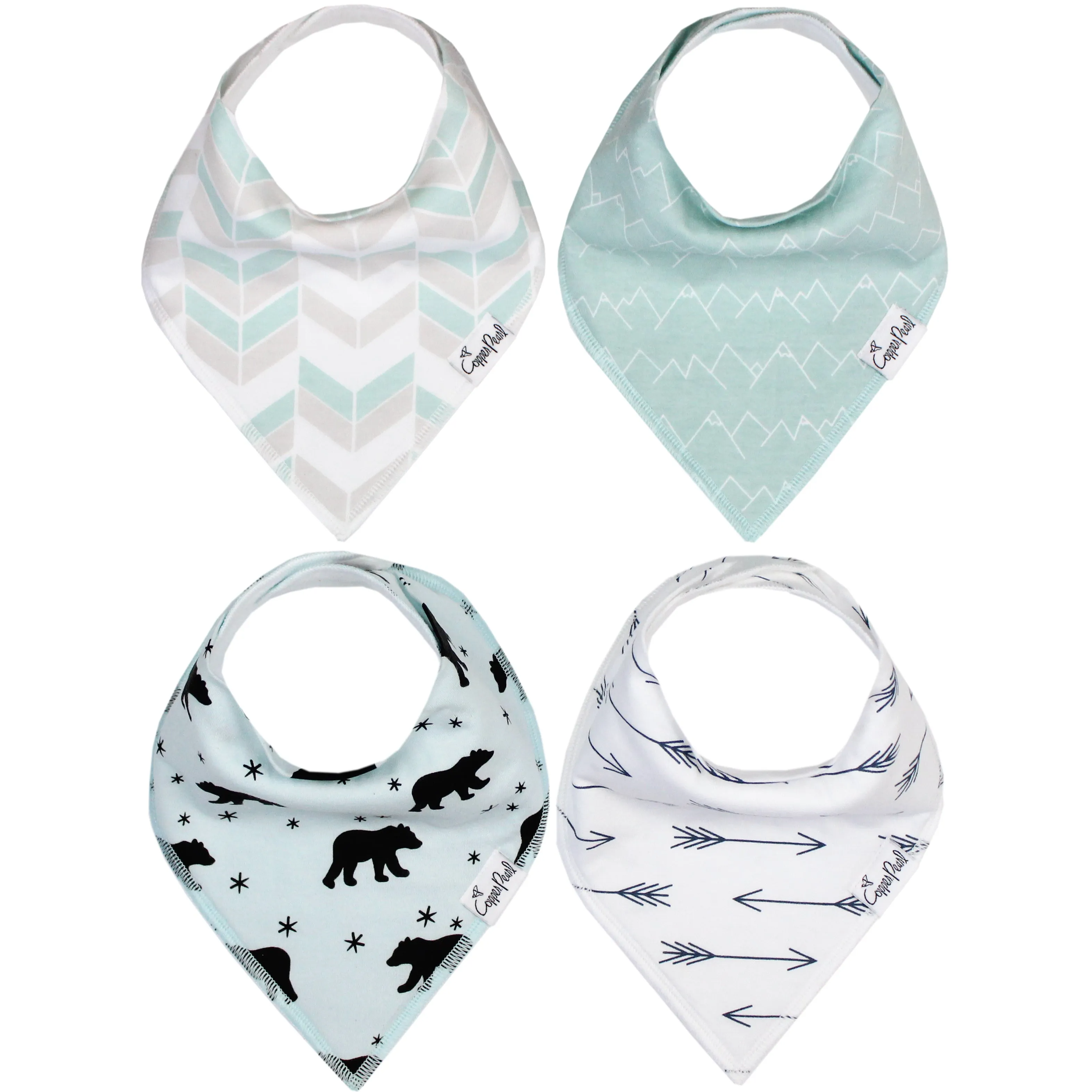 Copper Pearl - Bandana Bib (4 pack) - Archer