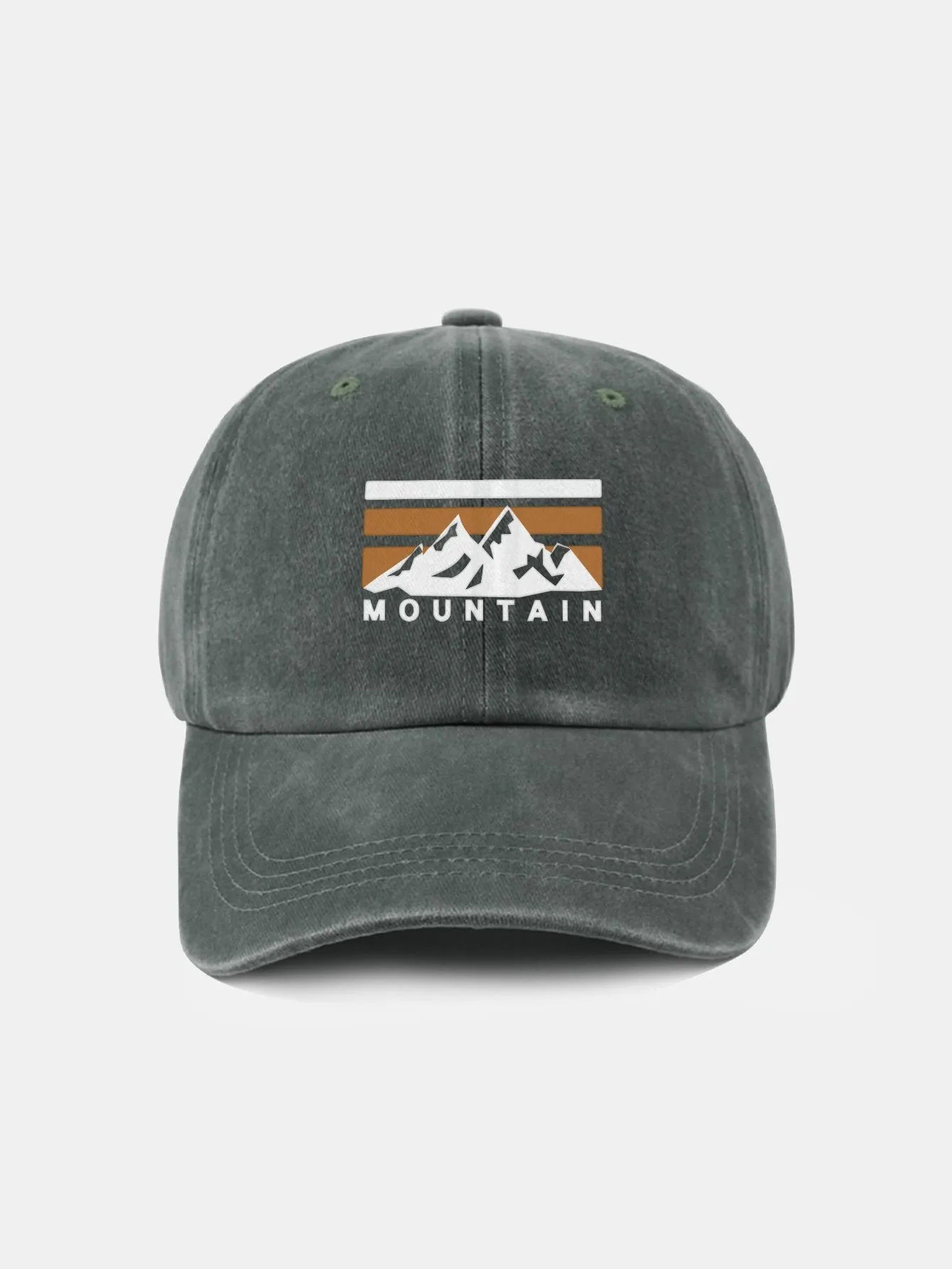 Corak gunung klasik retro yang dibasuh topi baseball kapas tertekan
