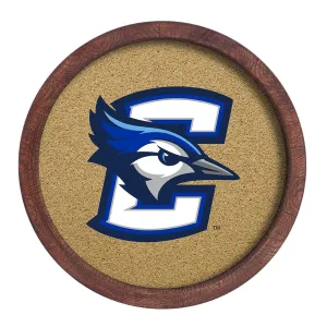 Creighton Bluejays: Logo - "Faux" Barrel Framed Cork Board