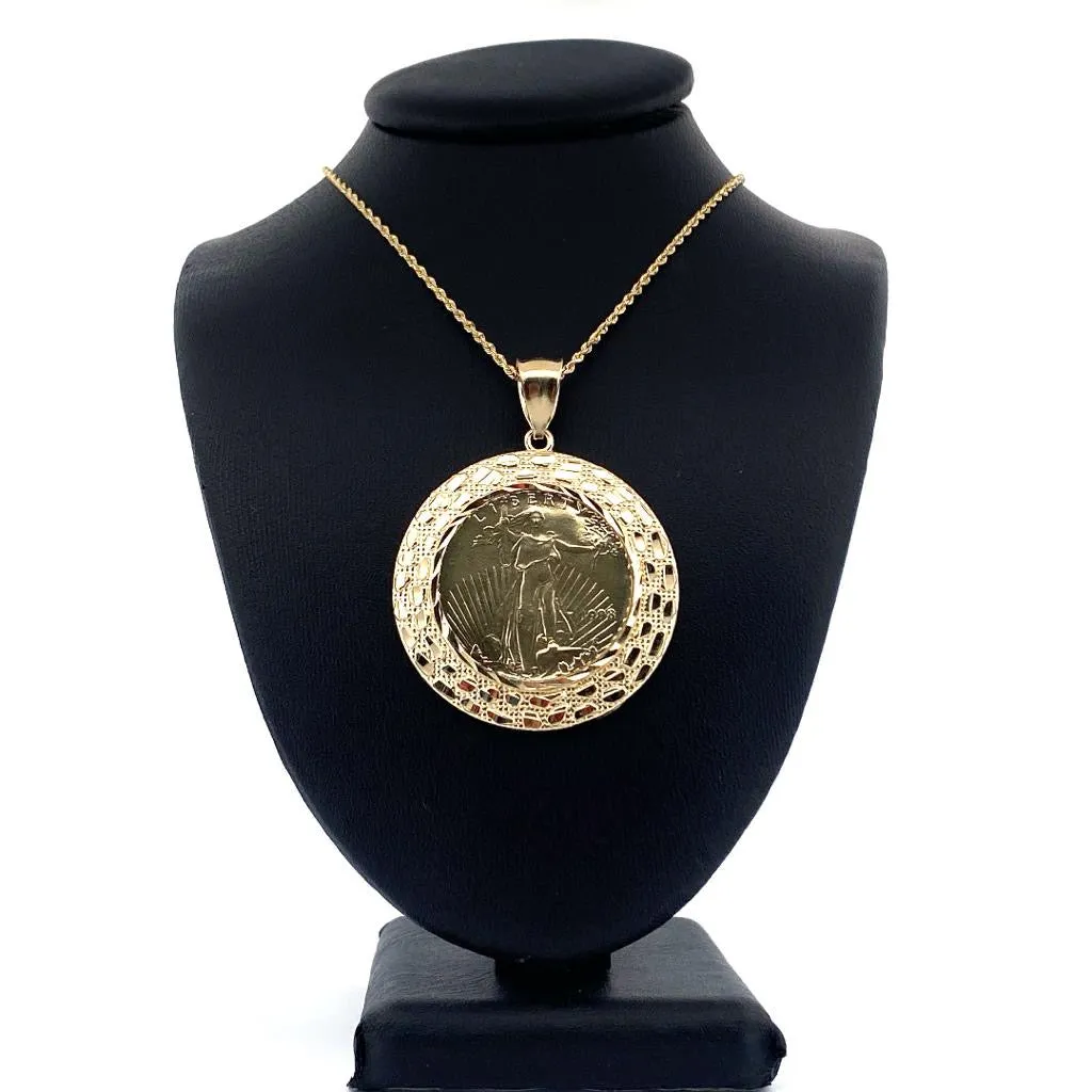 Custom Liberty Coin Pendant