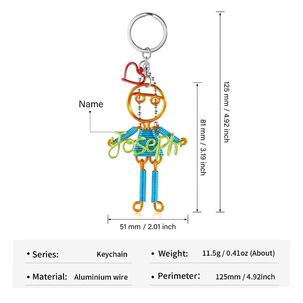 Customized Nameplate Girl Keychain