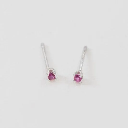 Dainty Stud Stone Earrings