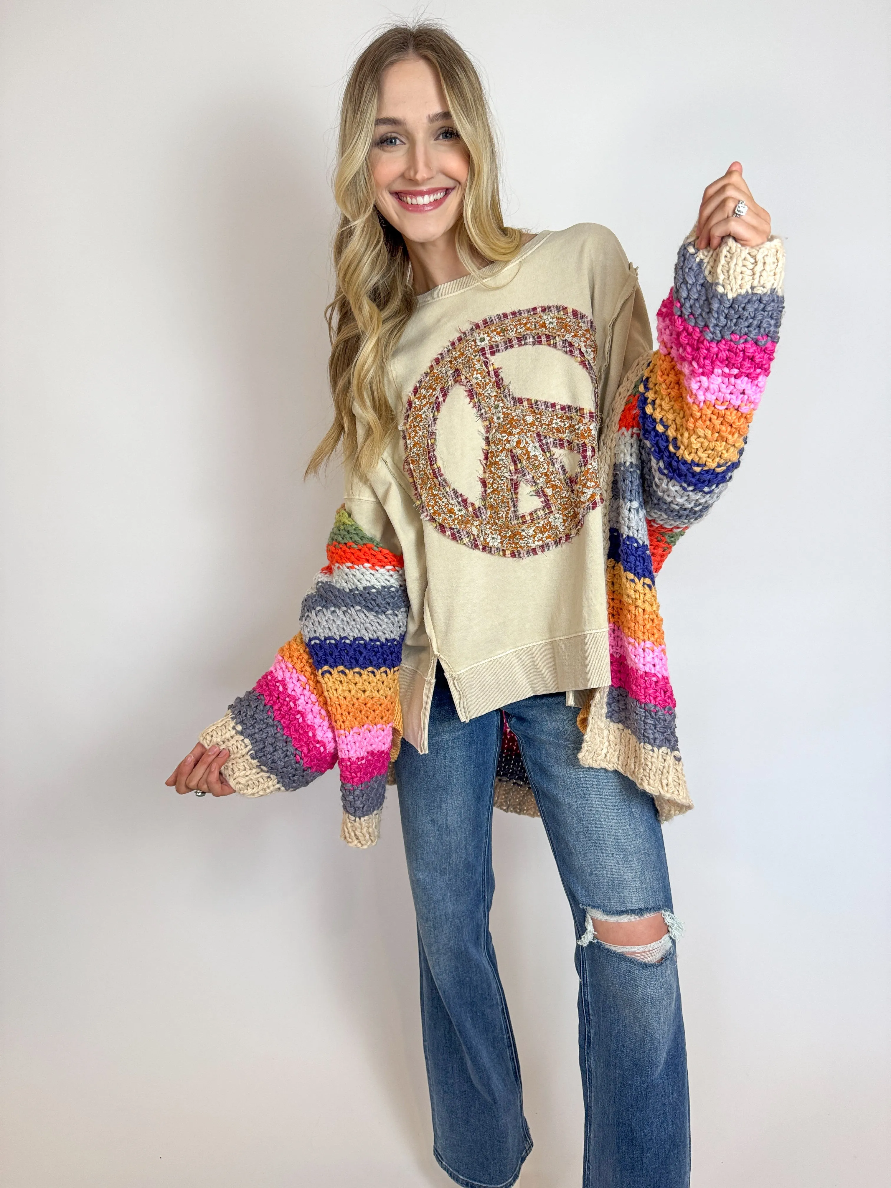 Daisy Multi Strip Cardigan