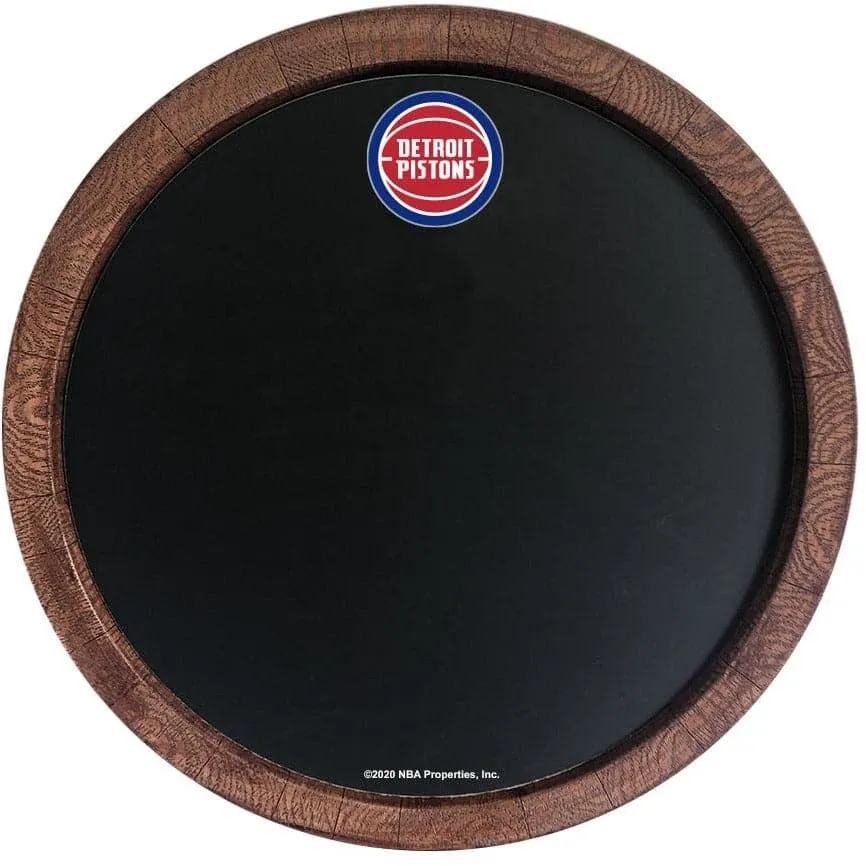 Detroit Pistons: Chalkboard "Faux" Barrel Top Sign