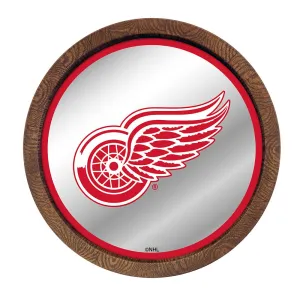 Detroit Red Wings: Mirrored Barrel Top Wall Sign